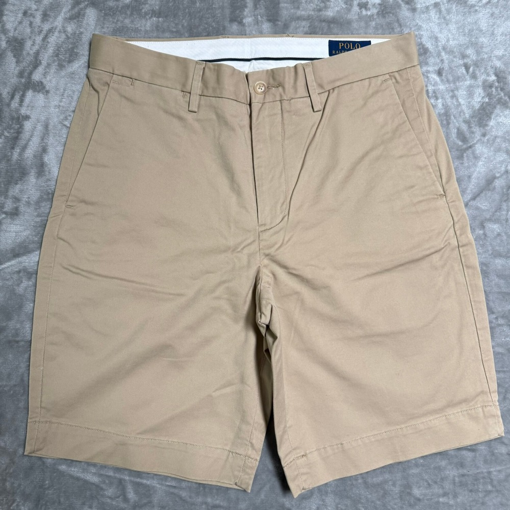 Polo by Ralph Lauren Tan Flat Front Men’s Shorts